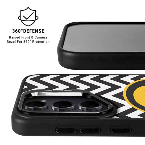 University of Iowa Hawkeyes Chevron Print Galaxy S25 Kickstand Case